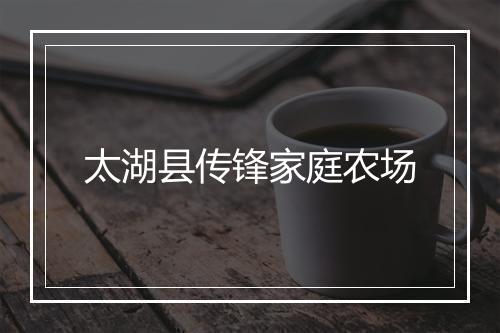 太湖县传锋家庭农场