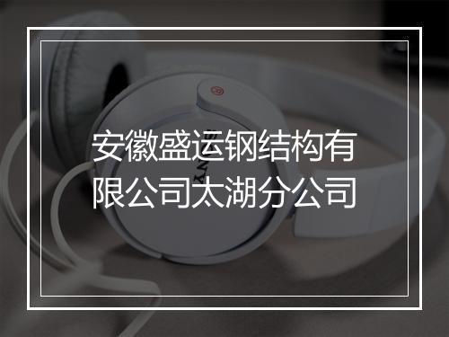 安徽盛运钢结构有限公司太湖分公司