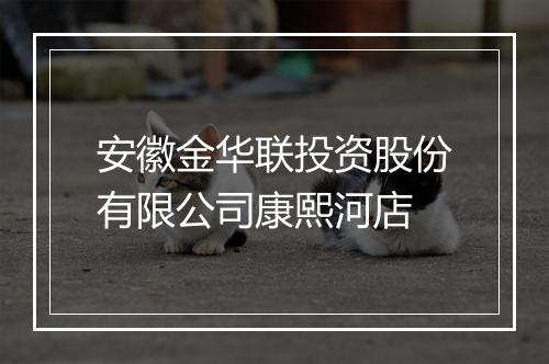 安徽金华联投资股份有限公司康熙河店