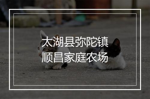 太湖县弥陀镇顺昌家庭农场