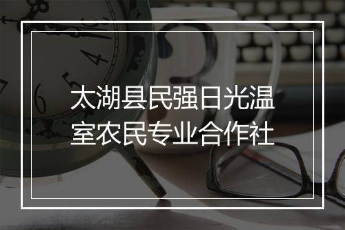 太湖县民强日光温室农民专业合作社