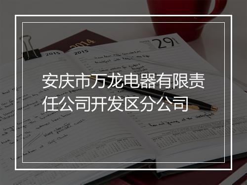 安庆市万龙电器有限责任公司开发区分公司