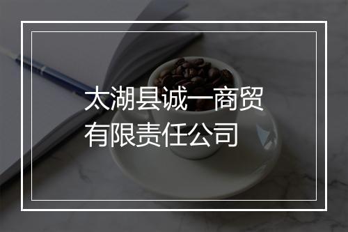 太湖县诚一商贸有限责任公司