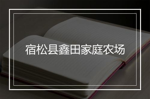 宿松县鑫田家庭农场