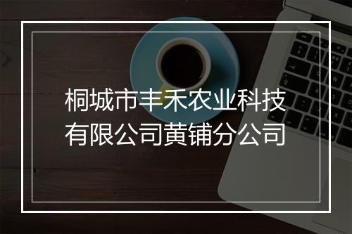桐城市丰禾农业科技有限公司黄铺分公司
