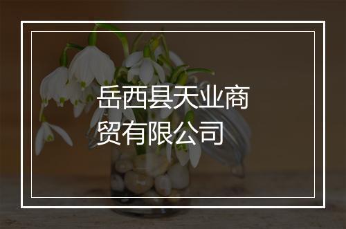 岳西县天业商贸有限公司