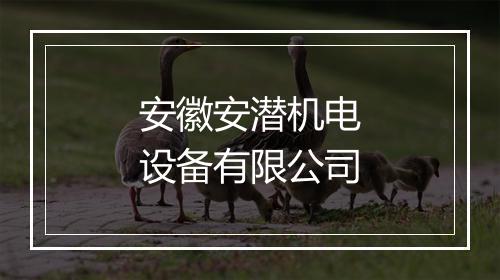 安徽安潜机电设备有限公司