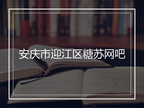 安庆市迎江区糖苏网吧