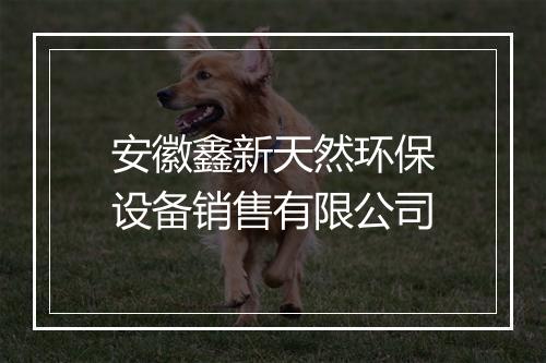 安徽鑫新天然环保设备销售有限公司
