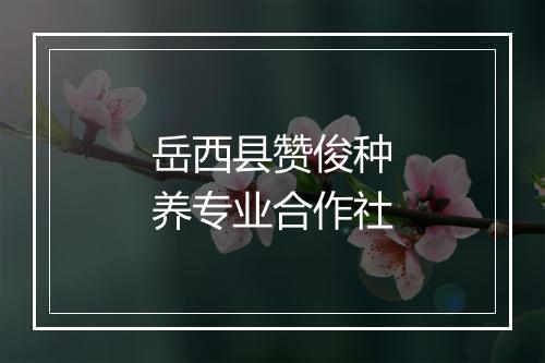 岳西县赞俊种养专业合作社