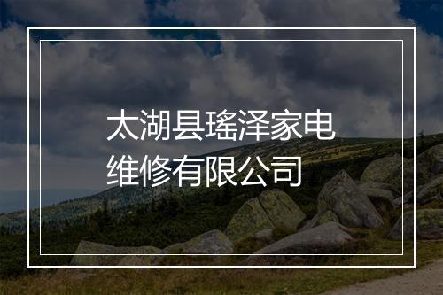 太湖县瑤泽家电维修有限公司