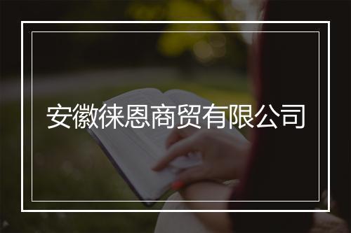 安徽徕恩商贸有限公司