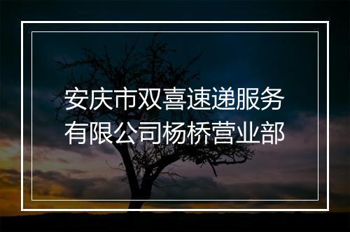 安庆市双喜速递服务有限公司杨桥营业部