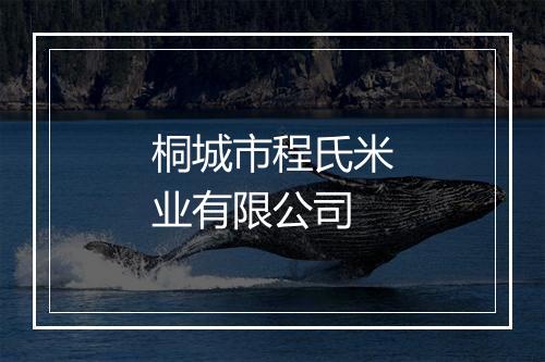 桐城市程氏米业有限公司