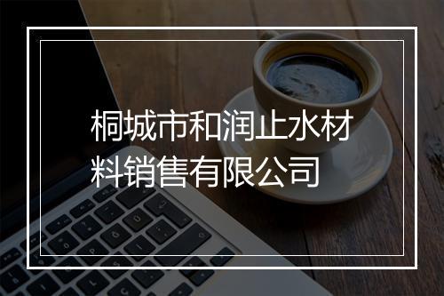桐城市和润止水材料销售有限公司