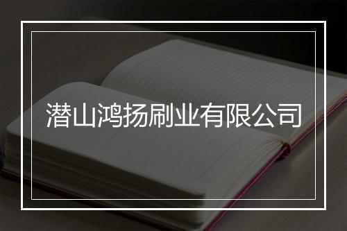 潜山鸿扬刷业有限公司