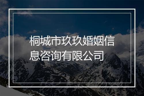 桐城市玖玖婚姻信息咨询有限公司