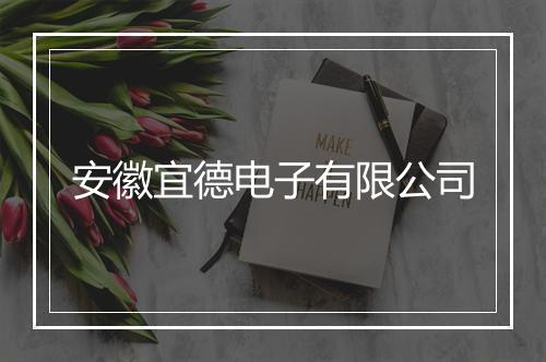 安徽宜德电子有限公司
