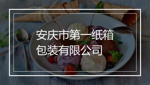 安庆市第一纸箱包装有限公司