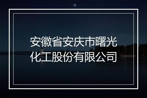 安徽省安庆市曙光化工股份有限公司