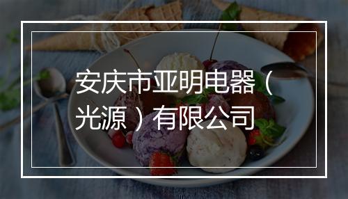 安庆市亚明电器（光源）有限公司