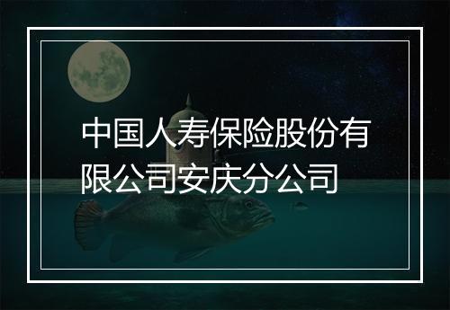 中国人寿保险股份有限公司安庆分公司