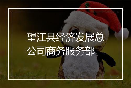 望江县经济发展总公司商务服务部