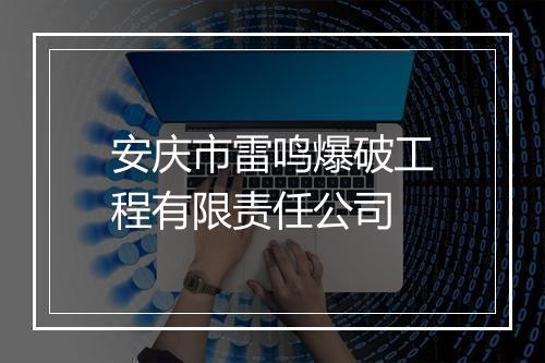 安庆市雷鸣爆破工程有限责任公司
