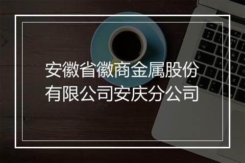 安徽省徽商金属股份有限公司安庆分公司