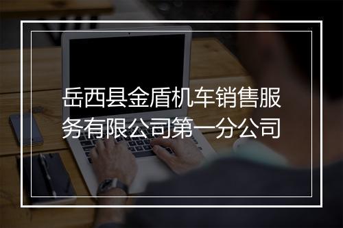 岳西县金盾机车销售服务有限公司第一分公司