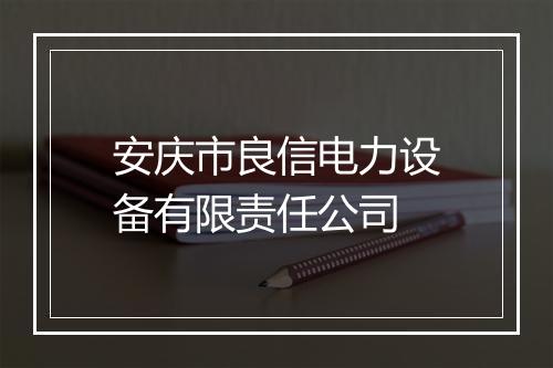 安庆市良信电力设备有限责任公司