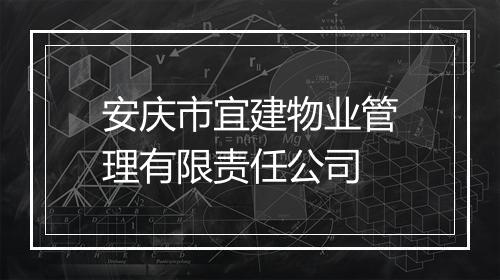 安庆市宜建物业管理有限责任公司