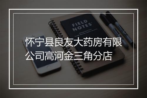 怀宁县良友大药房有限公司高河金三角分店