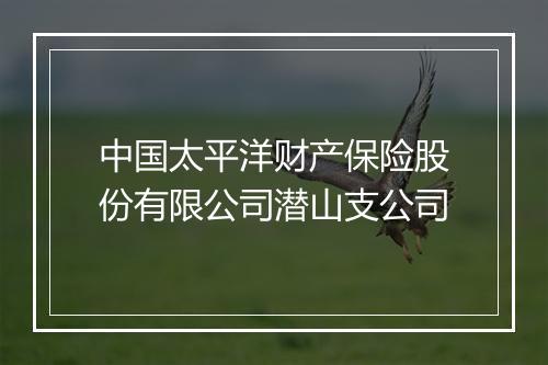 中国太平洋财产保险股份有限公司潜山支公司