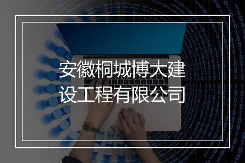 安徽桐城博大建设工程有限公司