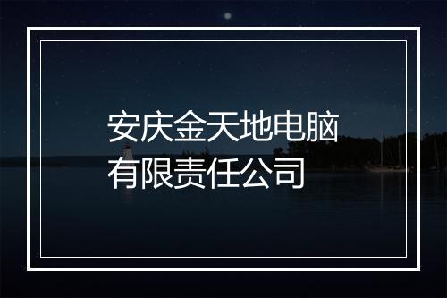 安庆金天地电脑有限责任公司