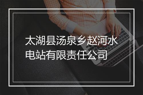 太湖县汤泉乡赵河水电站有限责任公司