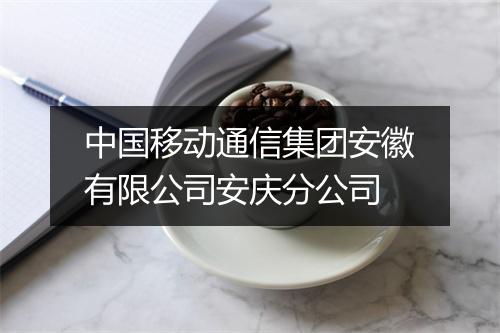 中国移动通信集团安徽有限公司安庆分公司