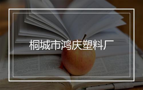 桐城市鸿庆塑料厂
