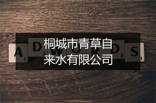 桐城市青草自来水有限公司