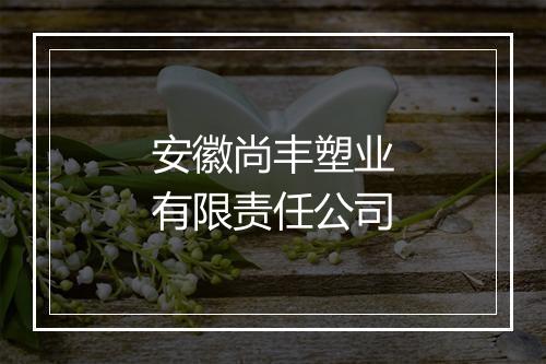 安徽尚丰塑业有限责任公司