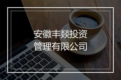 安徽丰燚投资管理有限公司