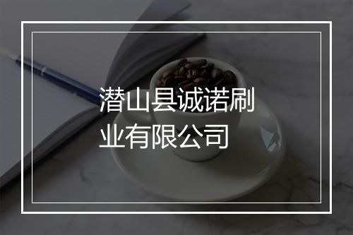 潜山县诚诺刷业有限公司
