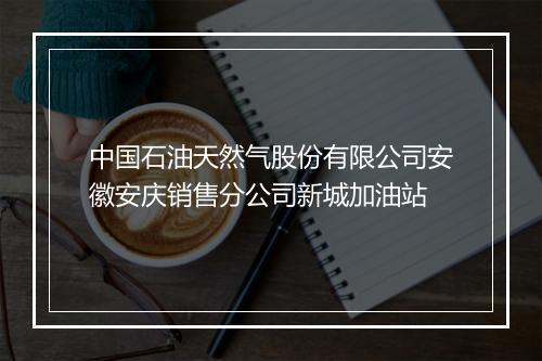 中国石油天然气股份有限公司安徽安庆销售分公司新城加油站