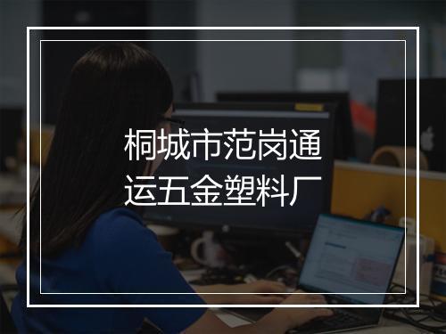 桐城市范岗通运五金塑料厂