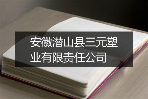 安徽潜山县三元塑业有限责任公司