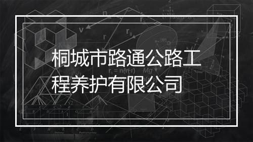 桐城市路通公路工程养护有限公司