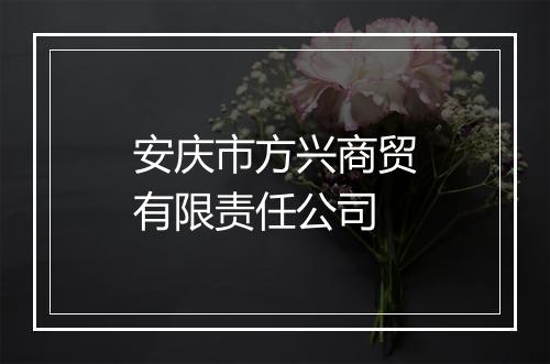 安庆市方兴商贸有限责任公司
