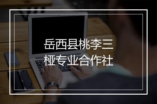 岳西县桃李三桠专业合作社