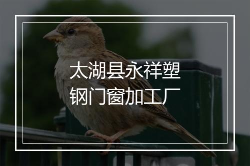 太湖县永祥塑钢门窗加工厂